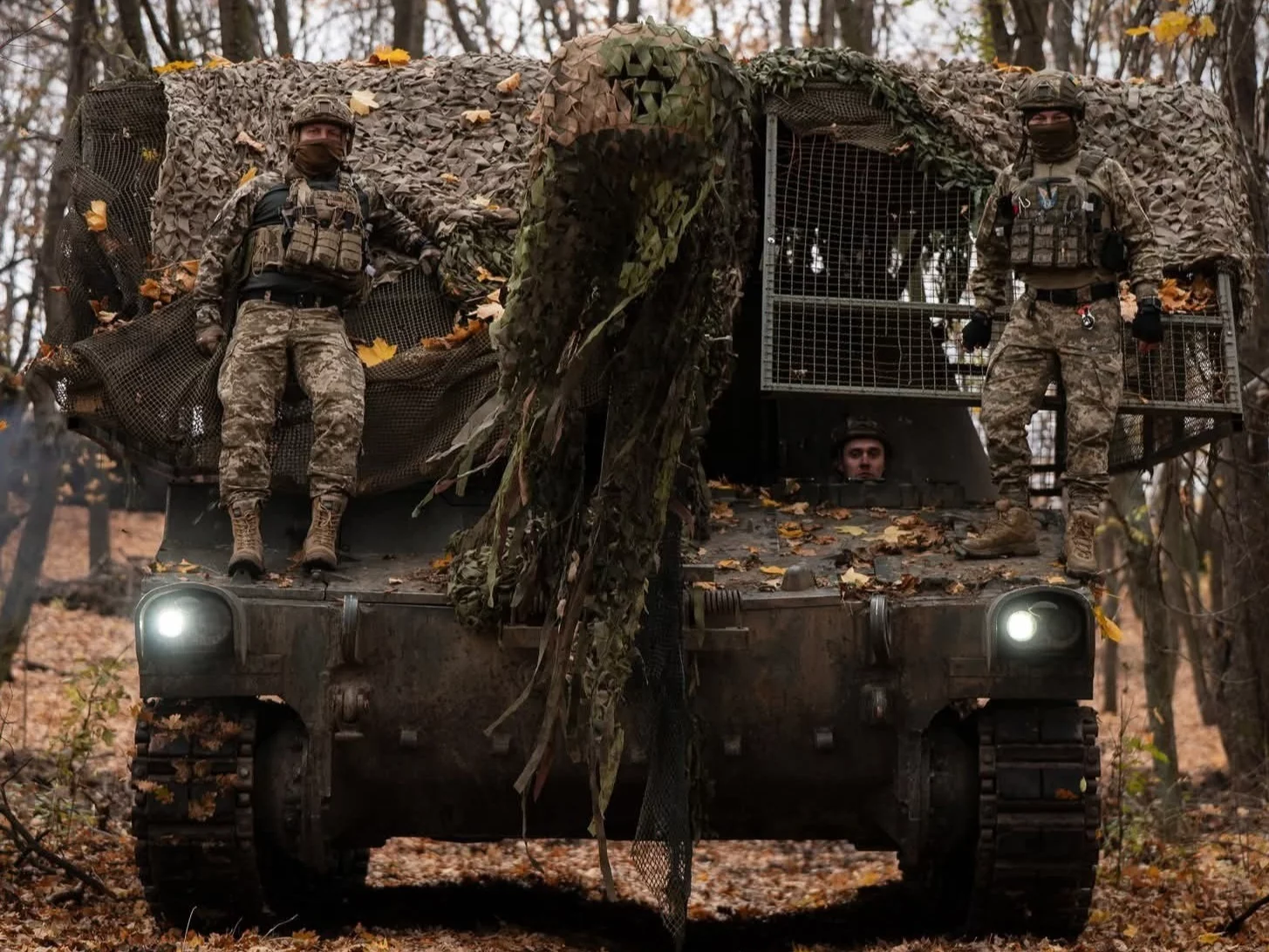 Ukraińcy żołnierze podczas wojny z Rosją