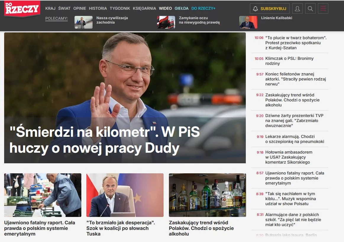 Portal DoRzeczy.pl liderem na rynku. Zobacz, które prawicowe serwisy są najpopularniejsze