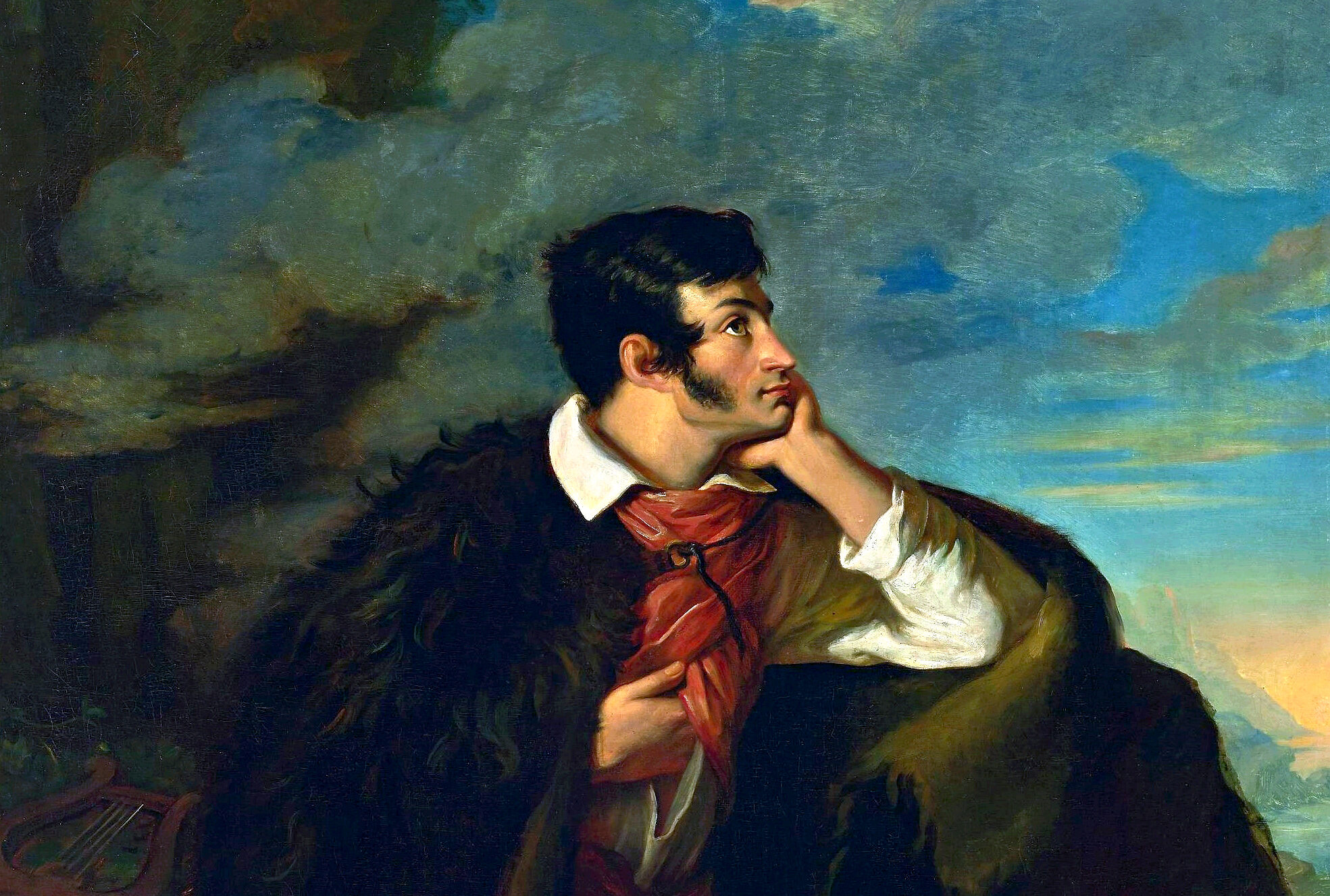 "Portret Adama Mickiewicza na Judahu skale" - obraz Walentego Wańkowicza namalowany w latach 1827–1828