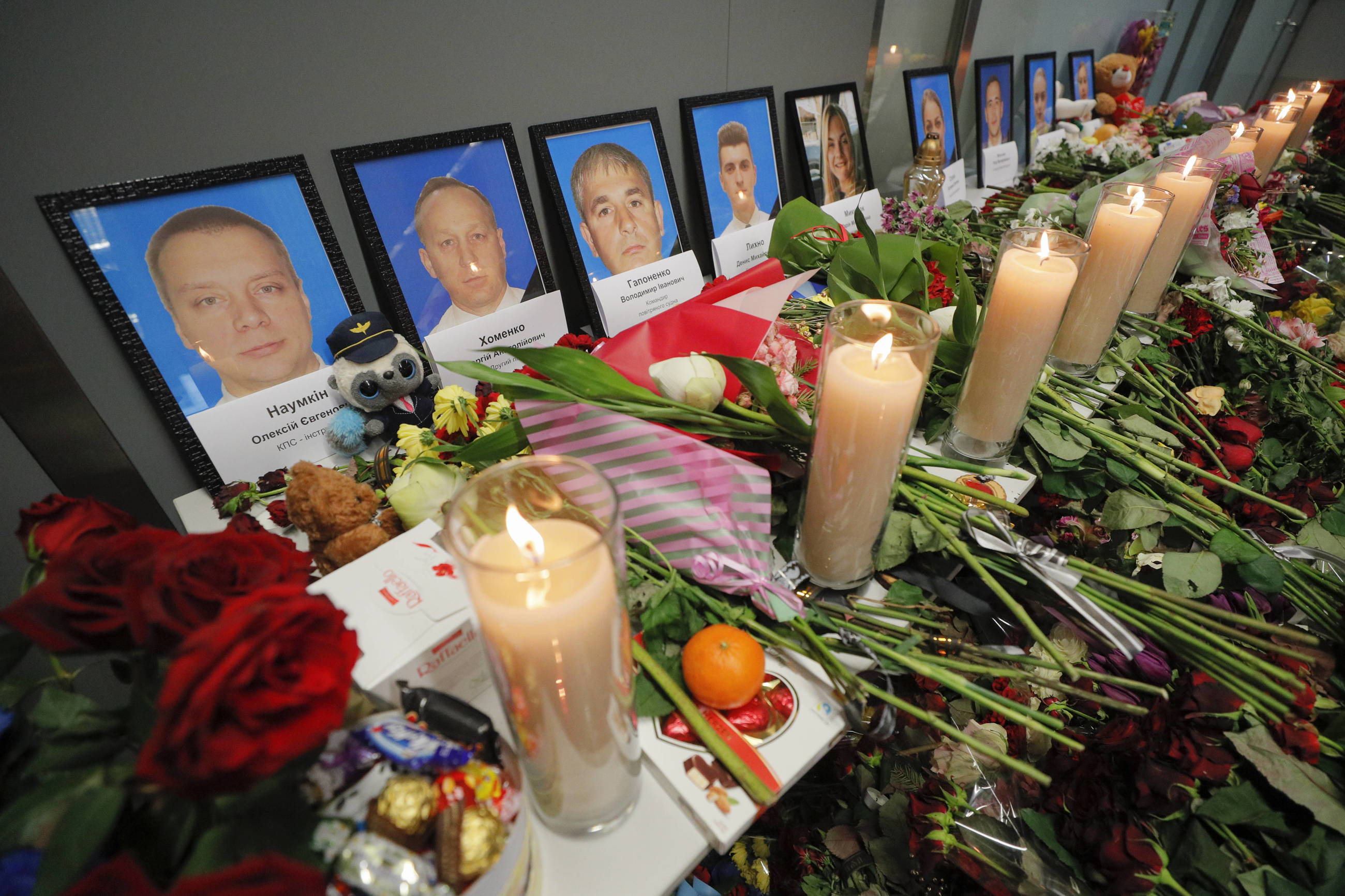 Portrety ukraińskich ofiar katastrofy na lotnisku w Kijowie