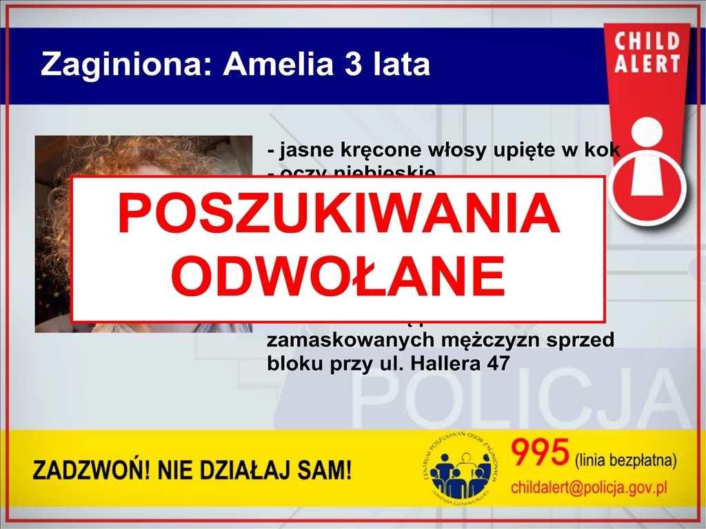 Porwana 3-latka i jej matka znalezione