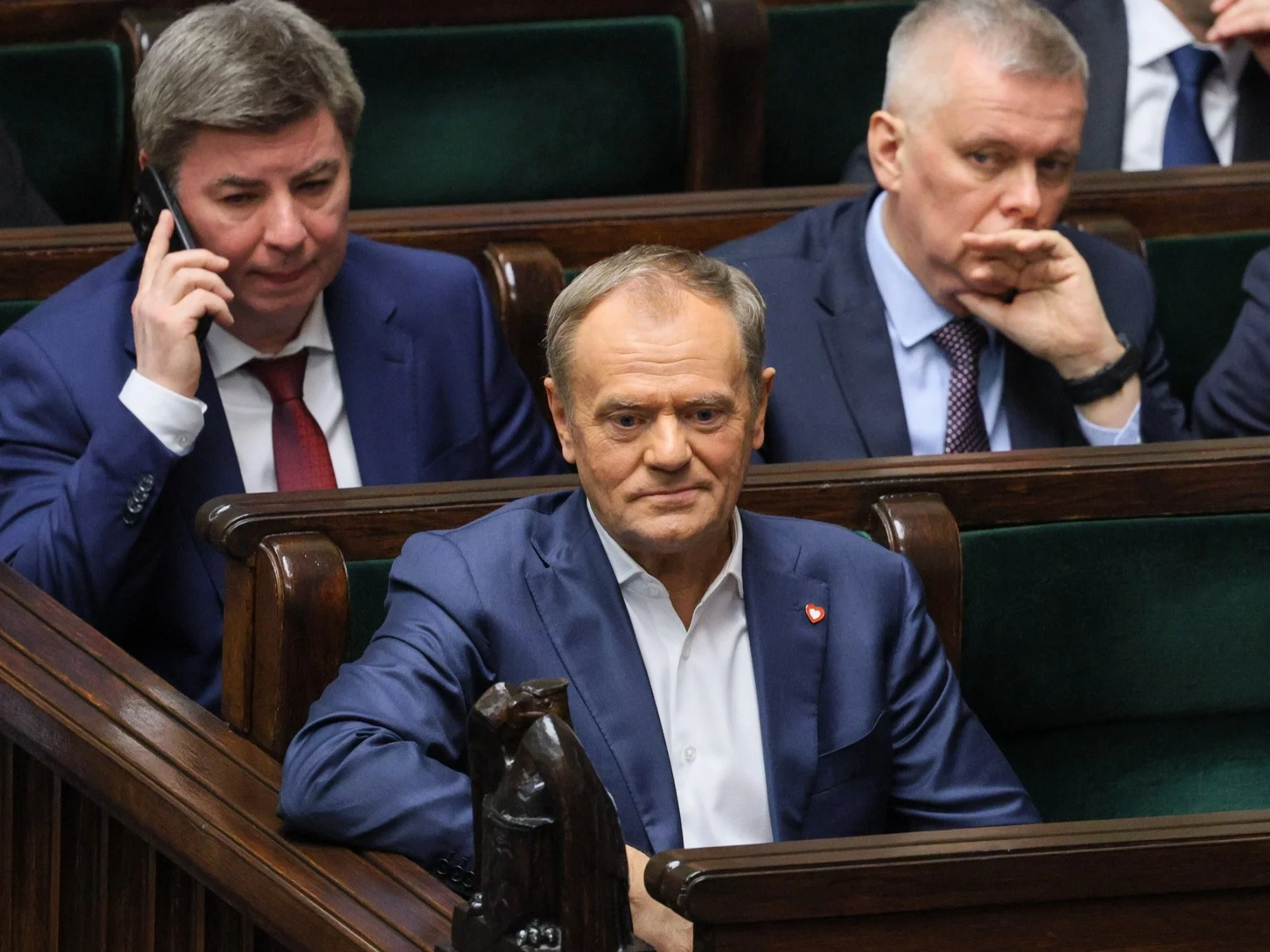 Premier Donald Tusk i ministrowie w Sejmie