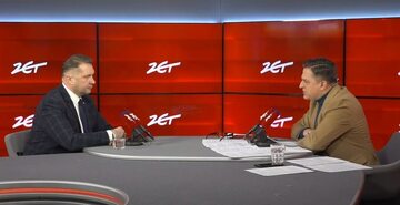 Poseł PiS Przemysław Czarnek i Bogdan Rymanowski w Radio ZET
