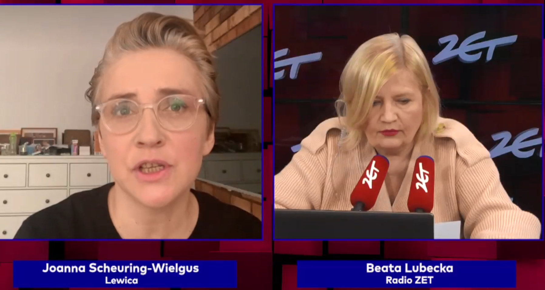 Posłanka Joanna Scheuring-Wielgus była gościem Radia ZET