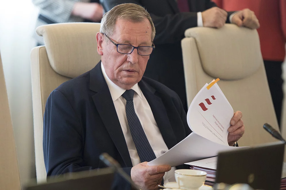 Jan Szyszko na posiedzeniu rządu