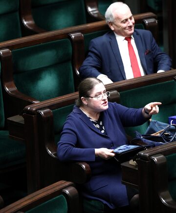 Posłanka PiS Krystyna Pawłowicz w Sejmie