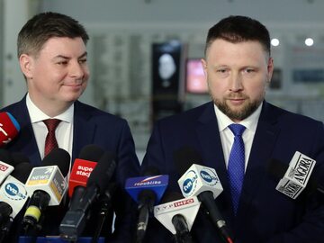 Posłowie PO Jan Grabiec i Marcin Kierwiński