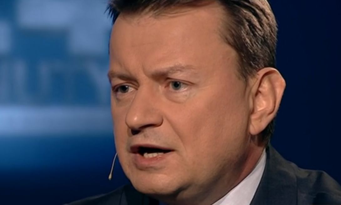 Minister Mariusz Błaszczak w studiu TVP Info