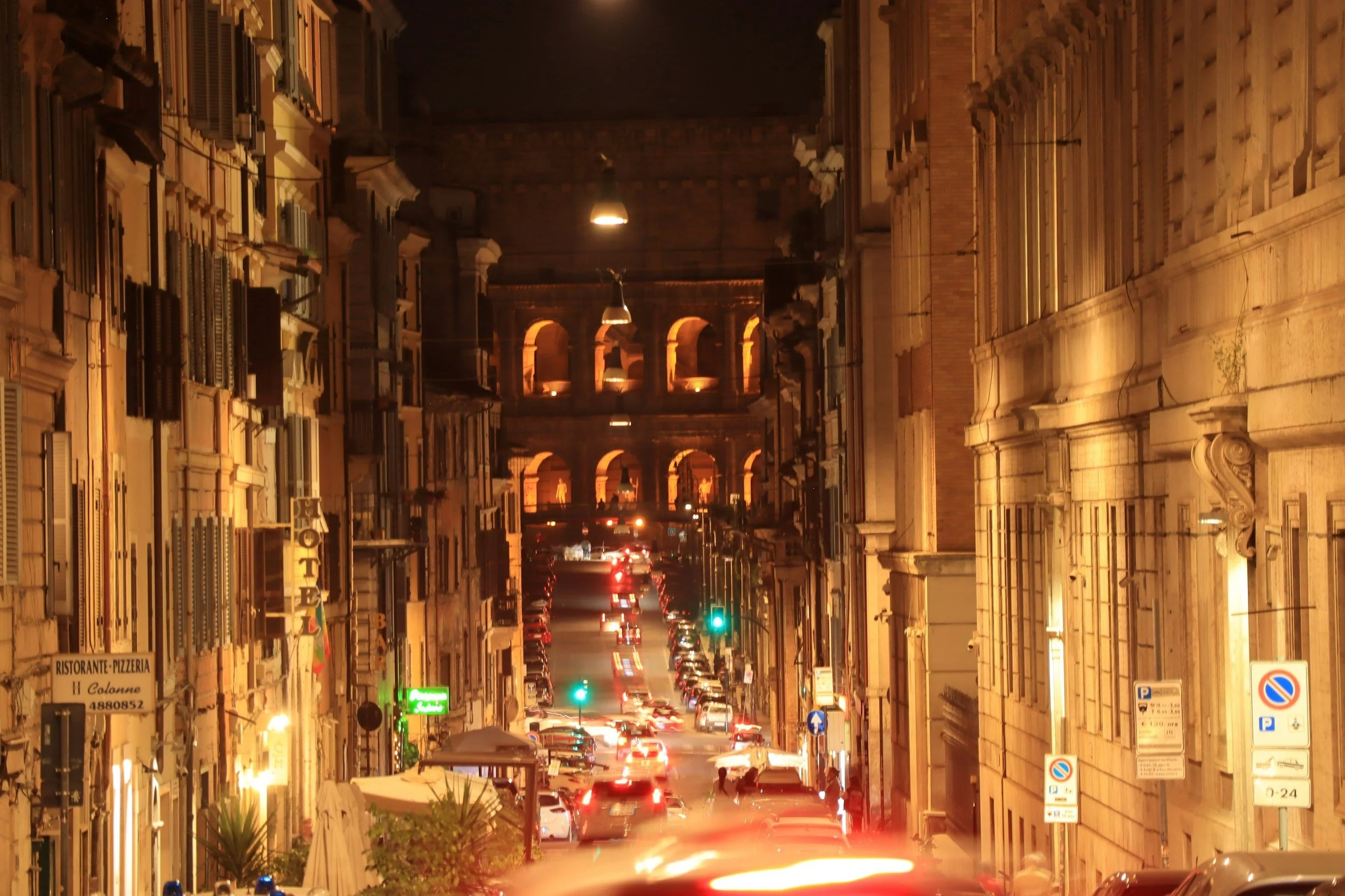 Rome at night