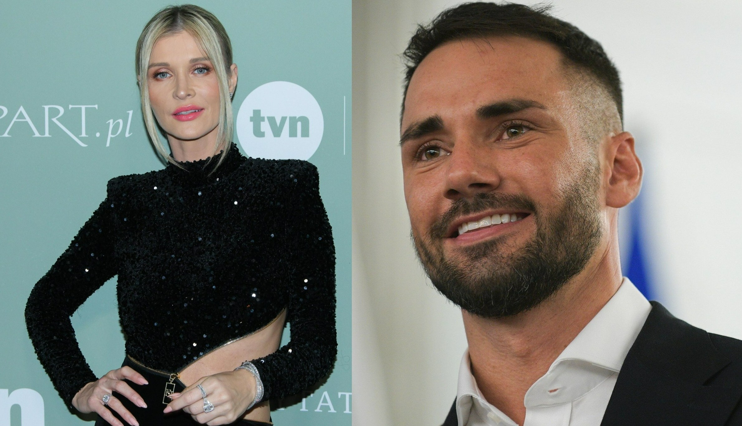 Modelka Joanna Krupa / poseł Lewicy Łukasz Litewka