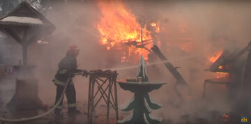 Pożar na jarmarku bożonarodzeniowym we Lwowie
