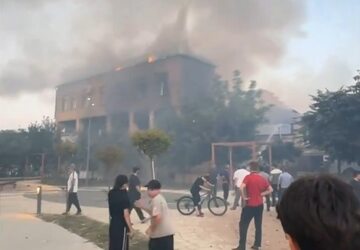 Pożar w synagodze w Dagestanie