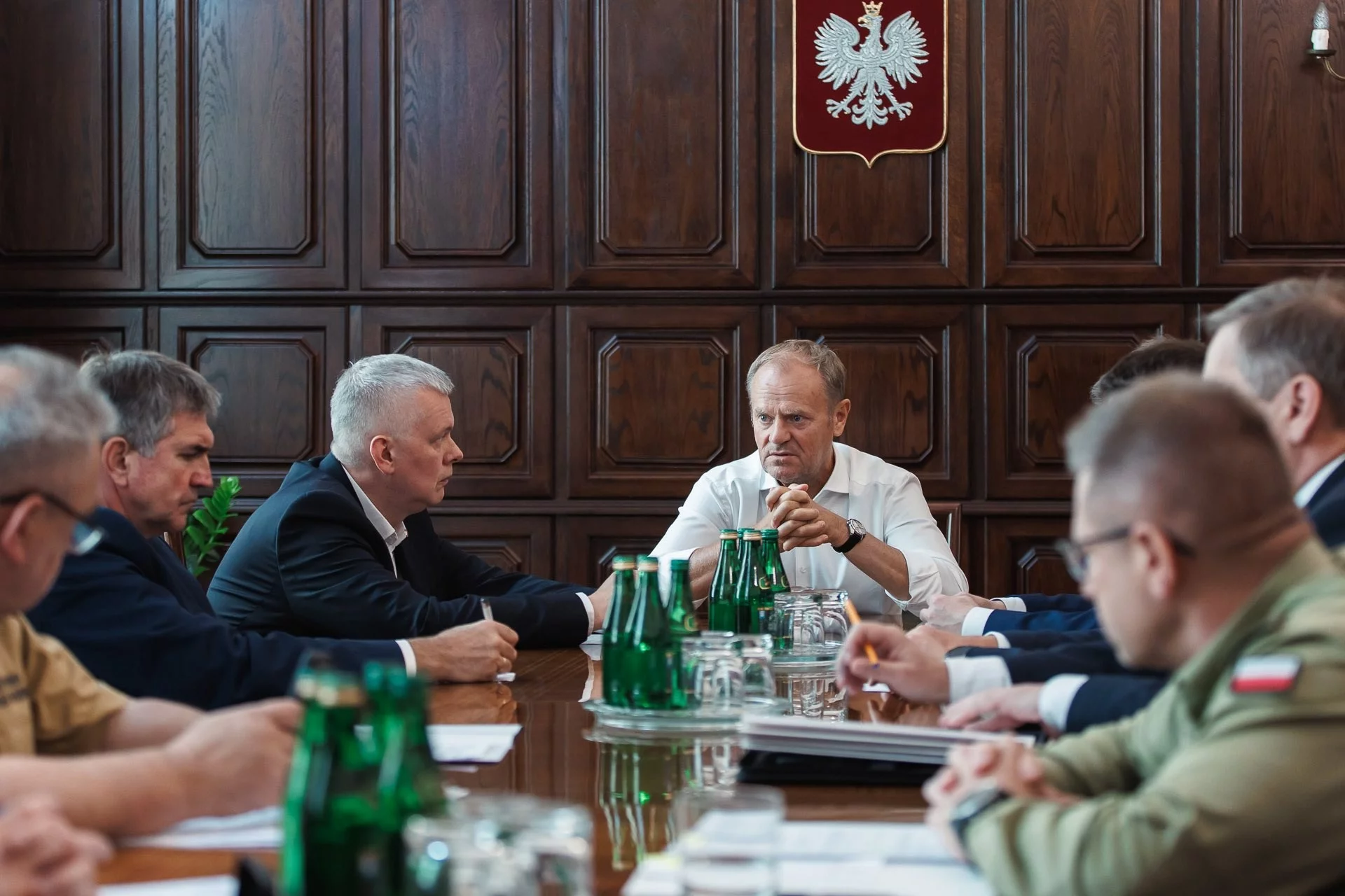 Spotkanie premiera Donalda Tuska z szefami służb