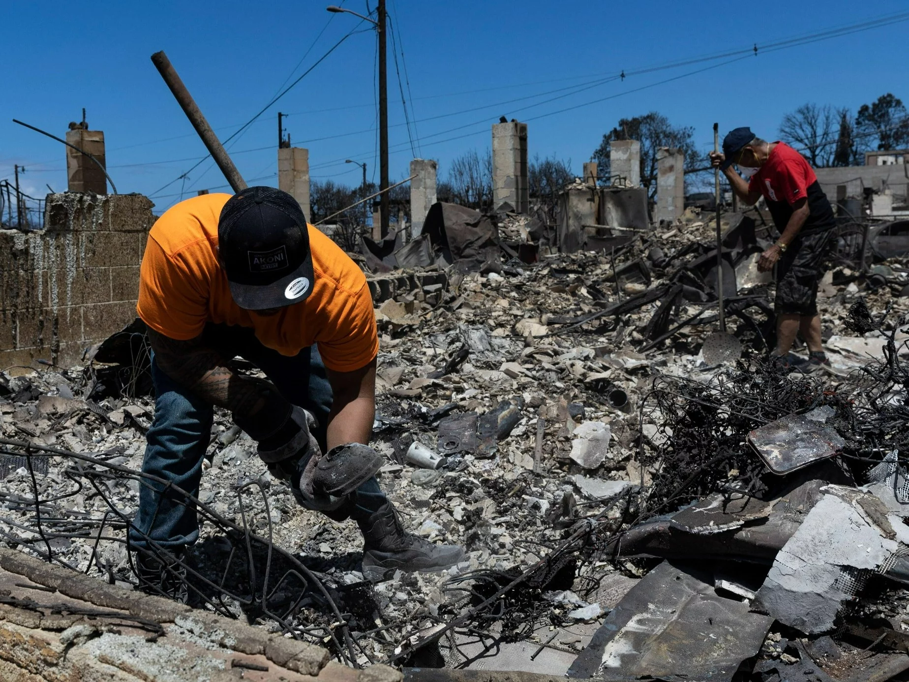 Lahaina. Mieszkańcy Hawajów walczą ze skutkami pożarów