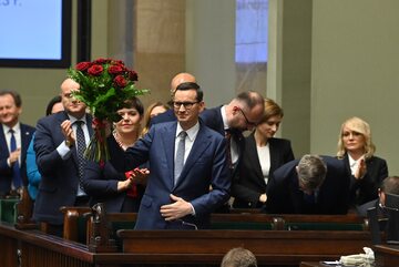 Pożegnanie premiera Mateusza Morawieckiego w Sejmie