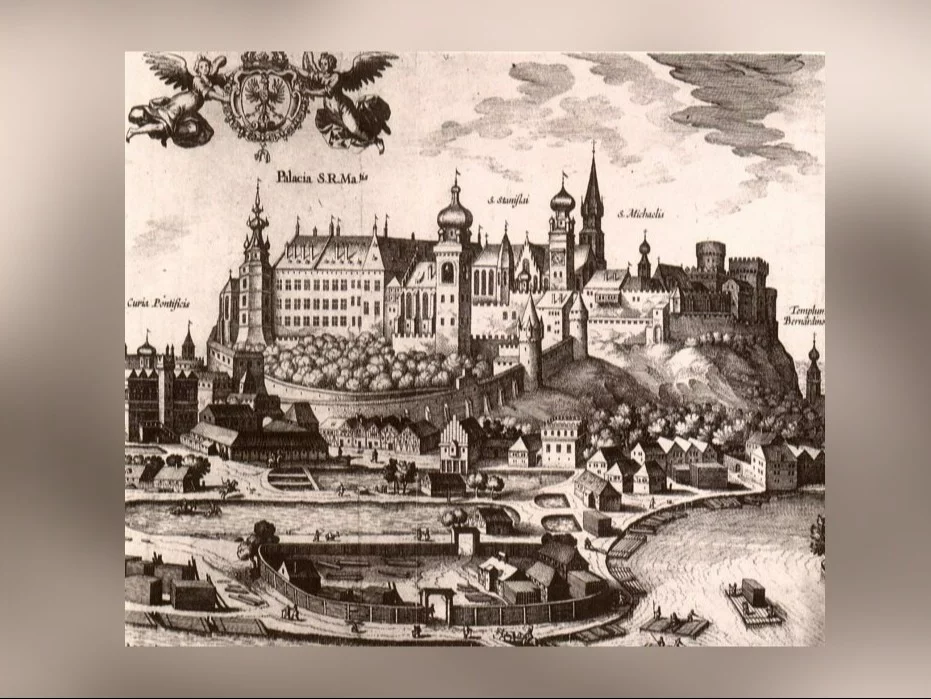 Wawel, Civitates orbis terrarum, 1617 r.