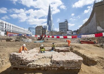 Prace archeologiczne w Londynie. Odkrycie budowli z czasów rzymskich