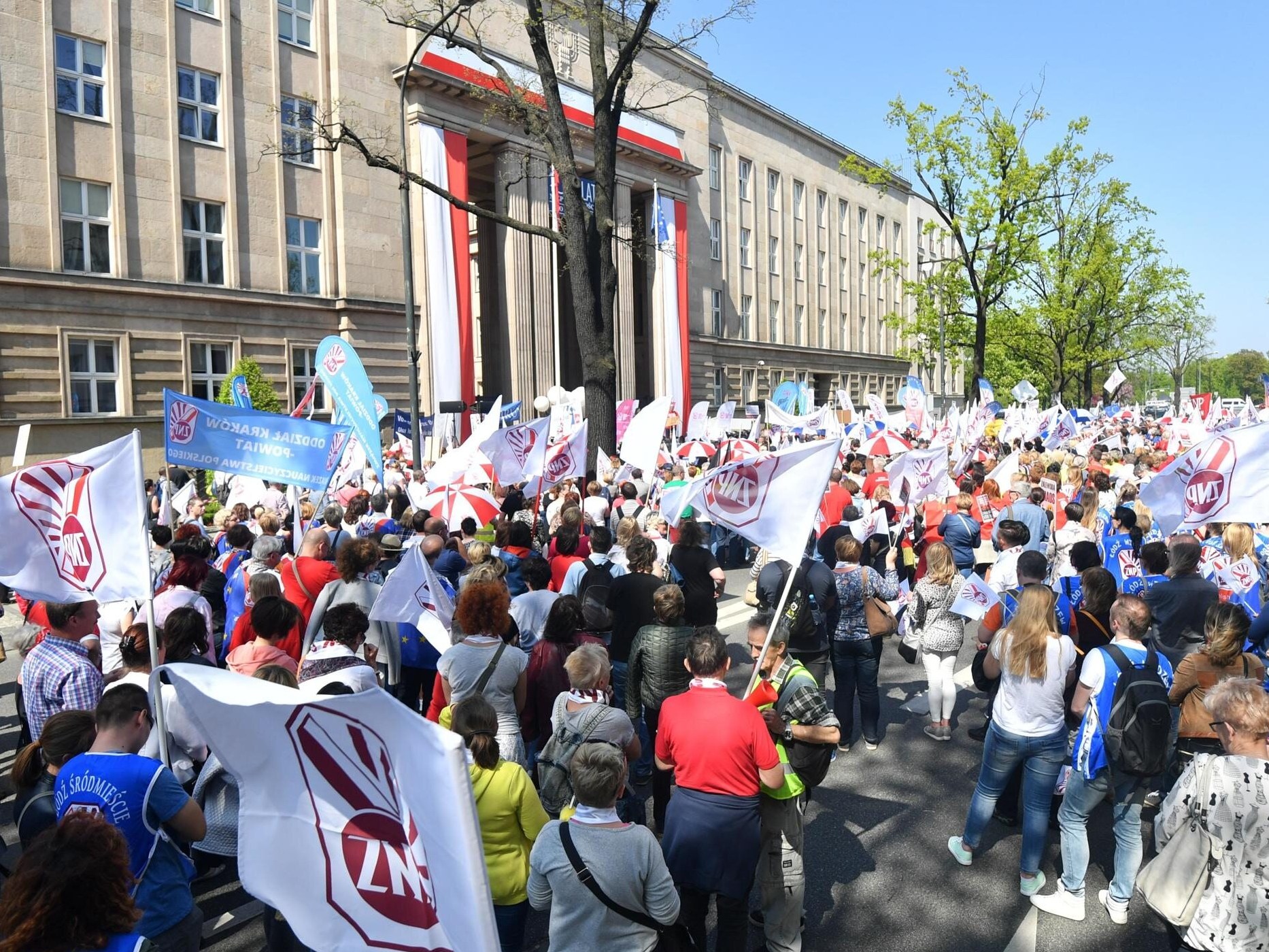 Ogólnopolska manifestacja ZNP pt. "Mamy dość!" w Warszawie