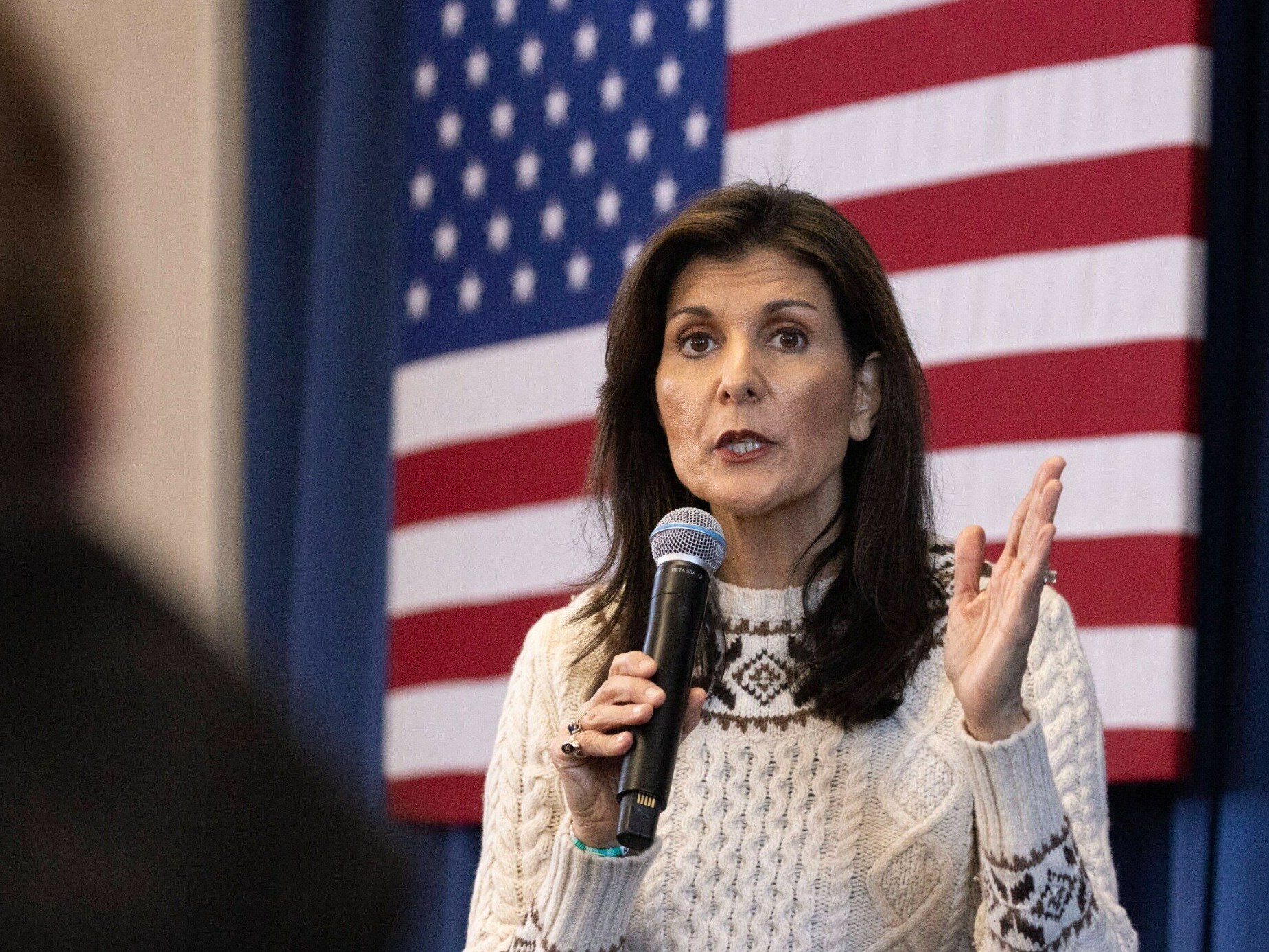 Nikki Haley podczas kampanii wyborczej. Prawybory Republikanów w USA