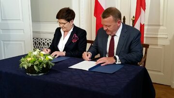 Premier Beata Szydło i premier Danii Lars Løkke Rasmussen