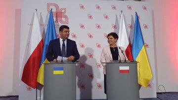 Premier Beata Szydło i premier Ukrainy