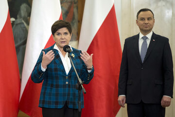 Premier Beata Szydło i prezydent Andrzej Duda