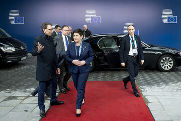 Premier Beata Szydło na szczycie w Brukseli