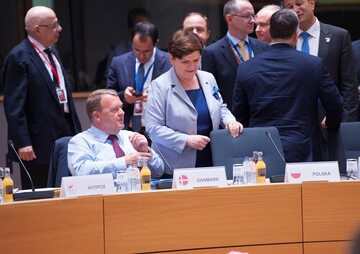 Premier Beata Szydło na unijnym szczycie w Brukseli