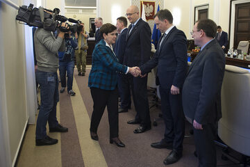 Premier Beata Szydło podczas posiedzenia rządu