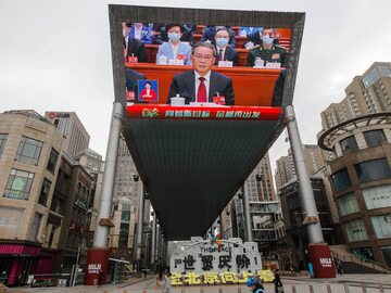 Premier Chin Li Qiang podczas Narodowego Kongresu Ludowego (NPC) w Pekinie