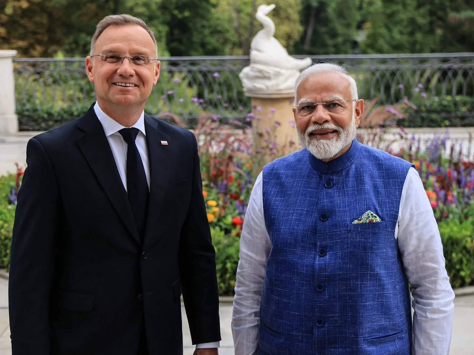 Prezydent Andrzej Duda i premier Indii Narendra Modi