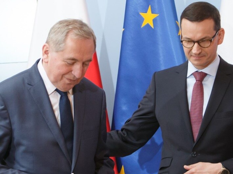 Wicepremier Henryk Kowalczyk i premier Mateusz Morawiecki