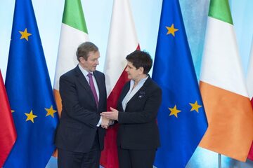Premier Irlandii Enda Kenny i premier RP Beata Szydło
