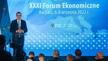 Premier Mateusz Morawiecki na Forum Ekonomicznym 2022 w Karpaczu