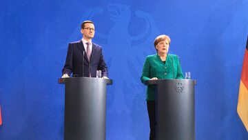 Premier Mateusz Morawiecki oraz kanclerz Angela Merkel
