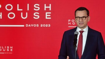 Premier Mateusz Morawiecki podczas uroczystości otwarcia Domu Polskiego w ramach Światowego Forum Ekonomicznego w Davos