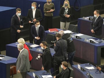 Premier Mateusz Morawiecki w Parlamencie Europejskim