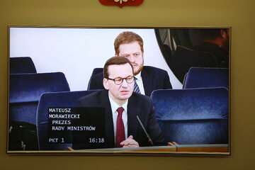 Premier Mateusz Morawiecki w Senacie
