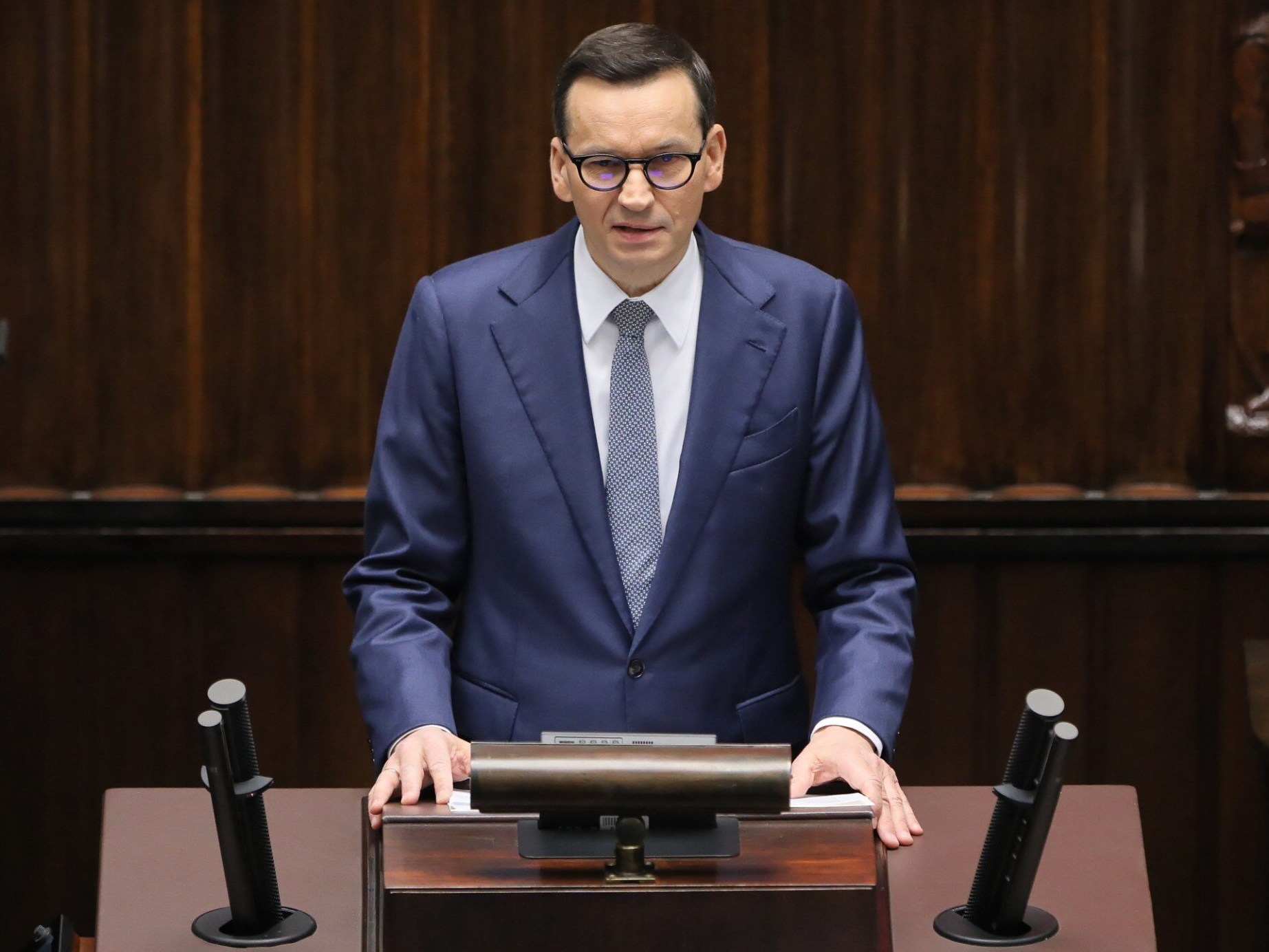 Mateusz Morawiecki wygłasza expose