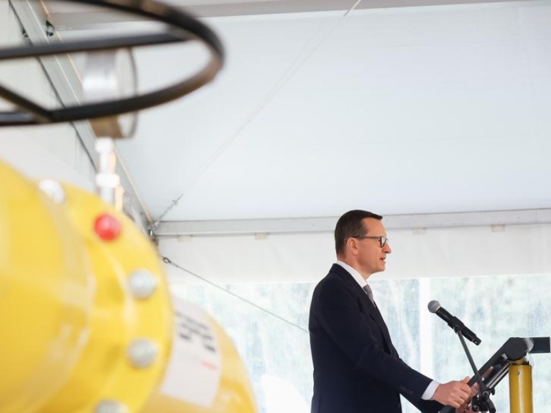 Premier Mateusz Morawiecki na otwarciu Baltic Pipe