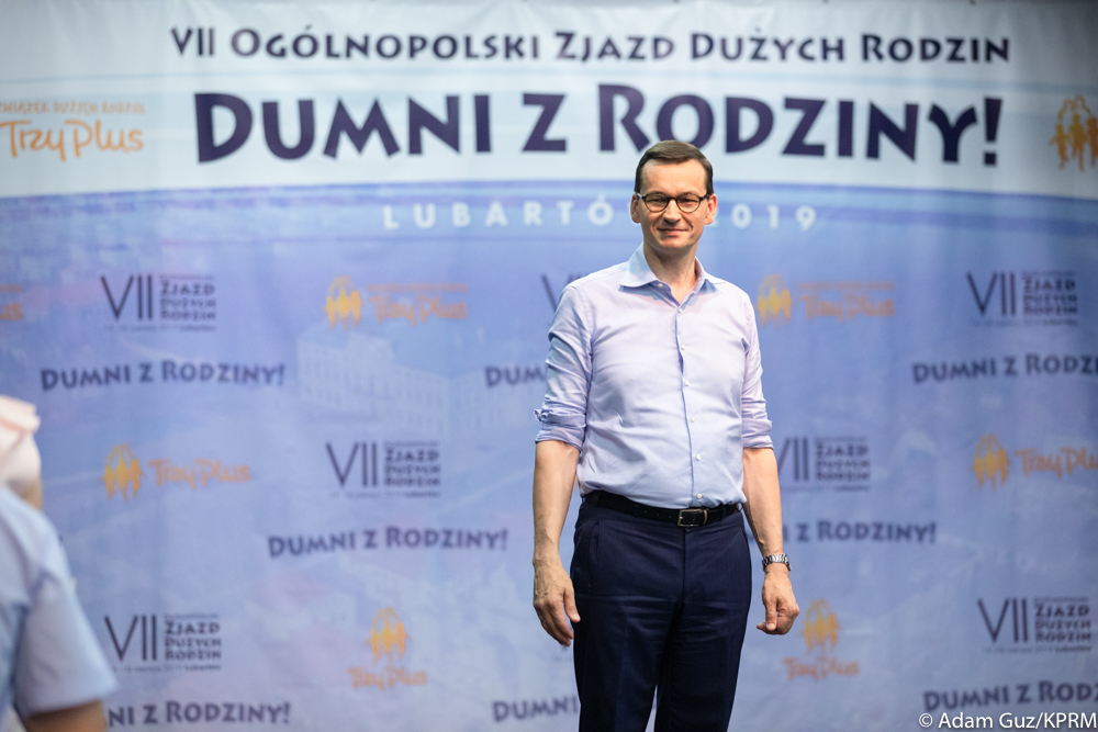 Mateusz Morawiecki podczas Zjazdu Dużych Rodzin