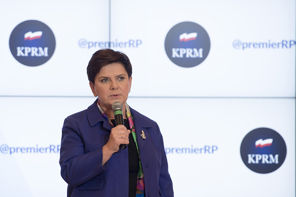 Premier Beata Szydło podczas Tweetupu