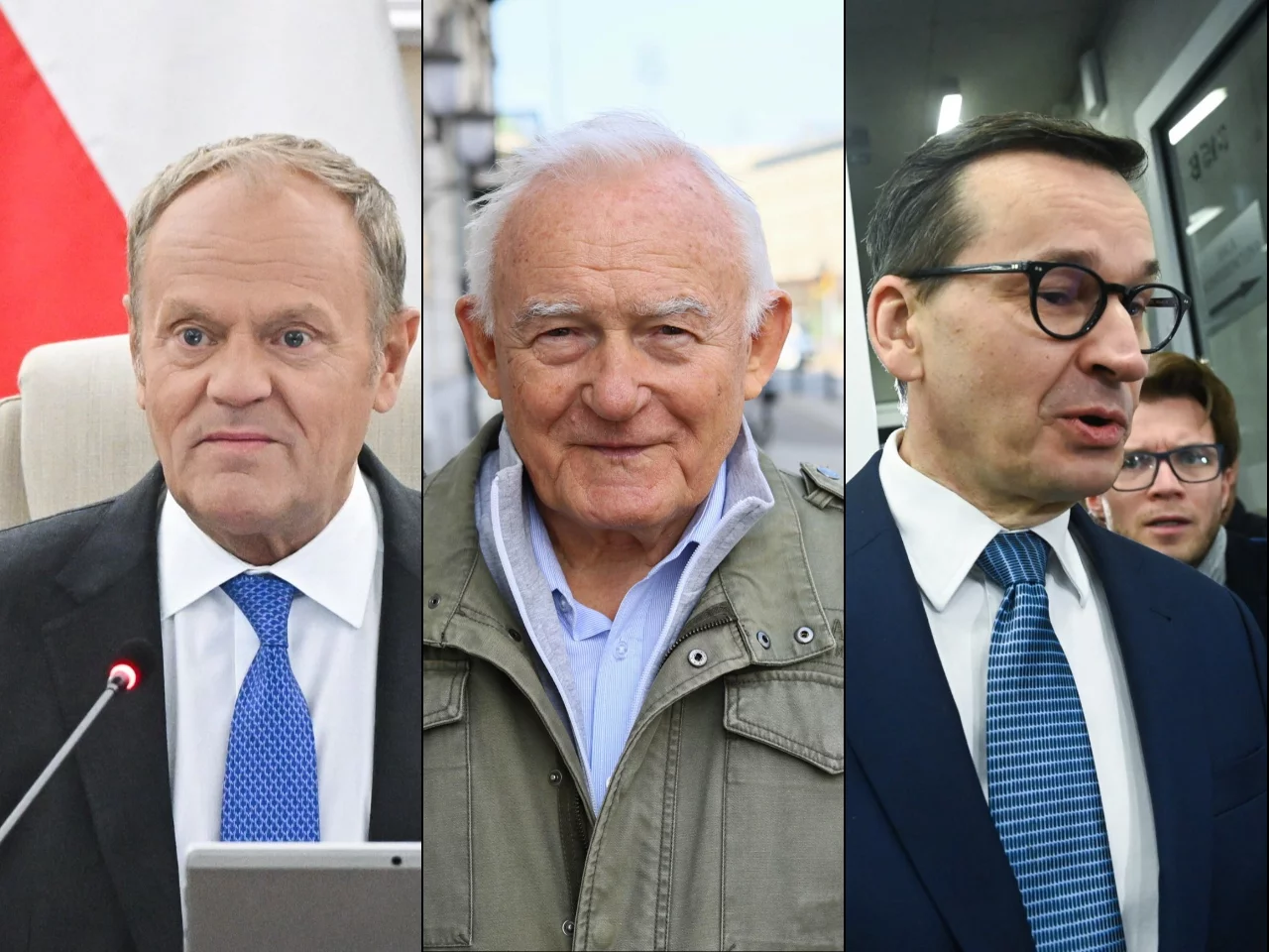 Donald Tusk, Leszek Miller, Mateusz Morawiecki