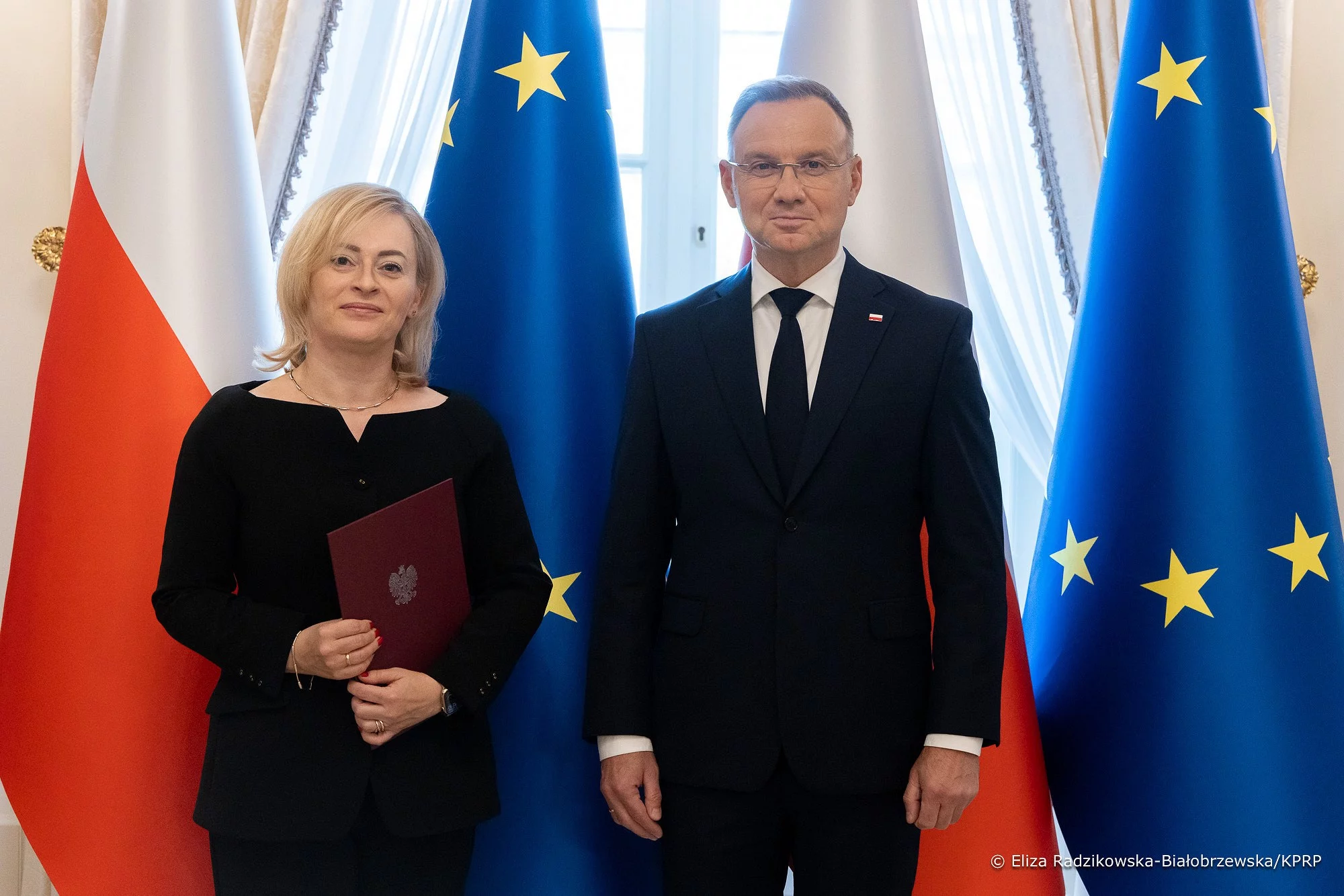 Joanna Misztal-Konecka i prezydent Andrzej Duda