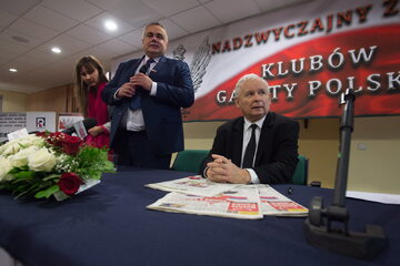 Prezes PiS Jarosław Kaczyński na zjeździe klubów "Gazety Polskiej"