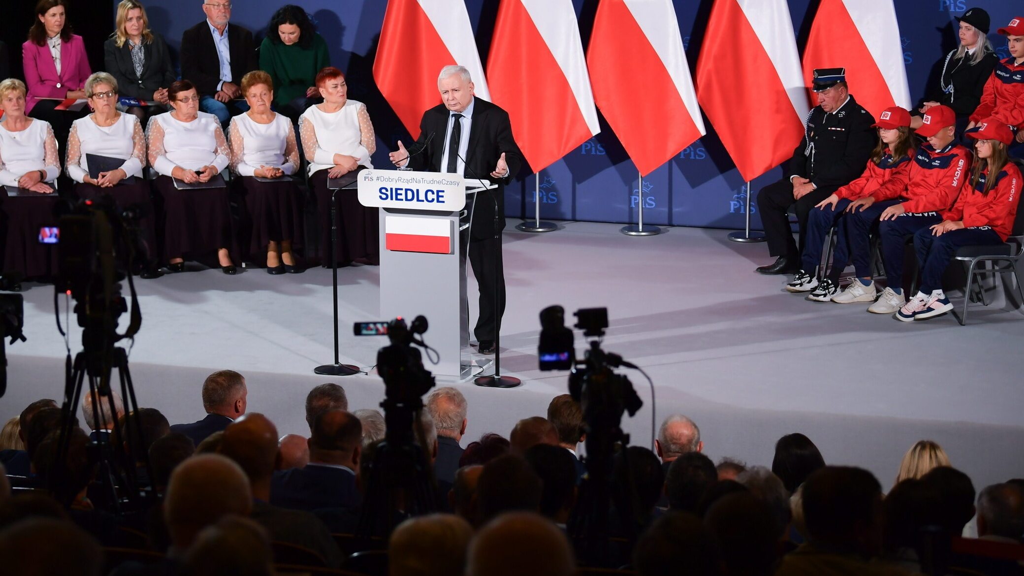 Kaczyński à Siedlce sur les élections, Tusk et la démocratie