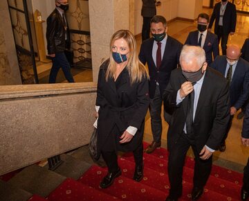 Prezes PiS Jarosław Kaczyński spotkał się z hiszpańskimi i włoskimi politykami