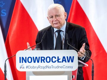 Prezes PiS Jarosław Kaczyński w Inowrocławiu