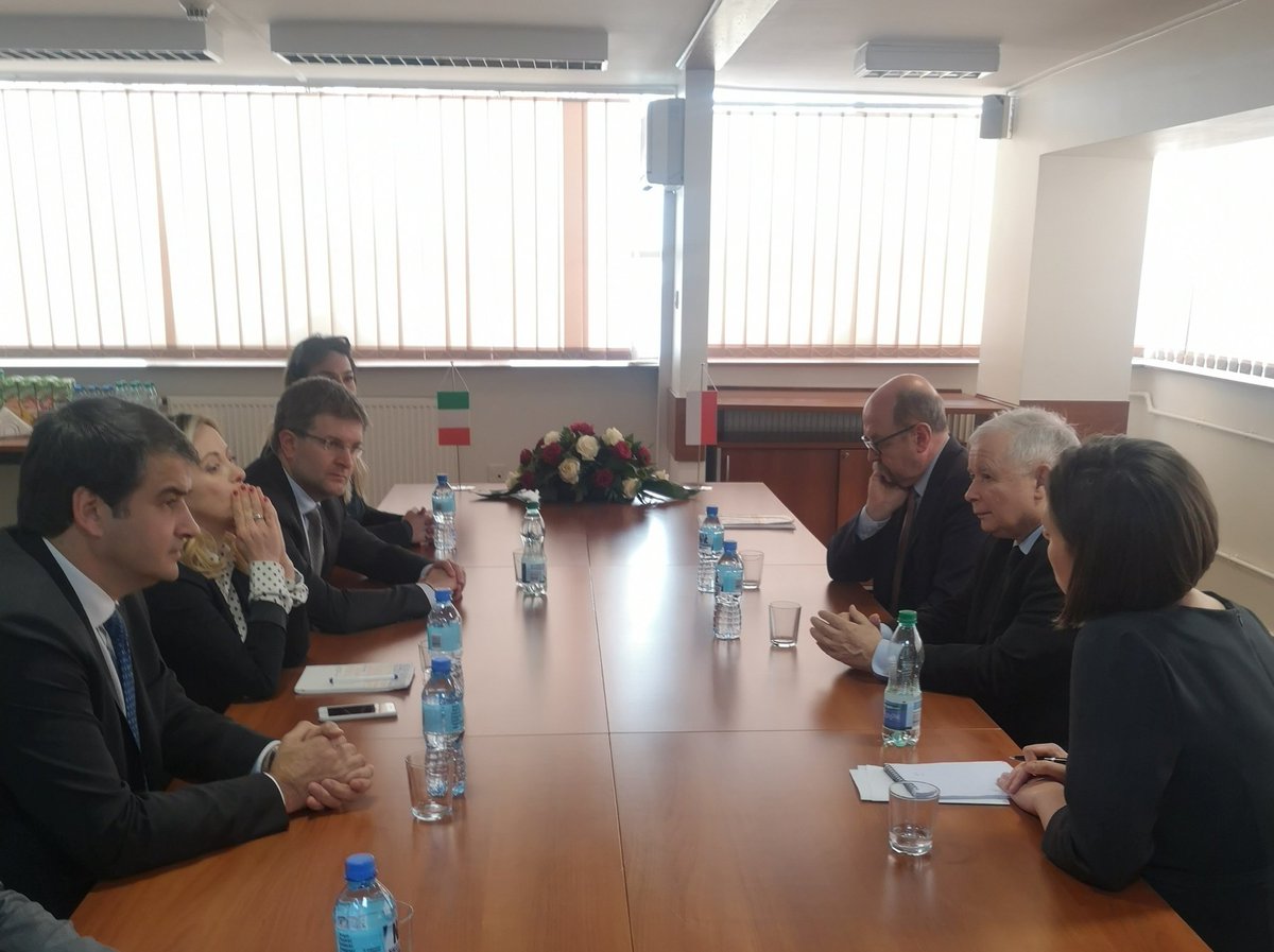 Spotkanie Jarosława Kaczyńskiego z przedstawicielami partii Bracia Włochy