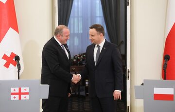 Prezydenci Gruzji i Polski